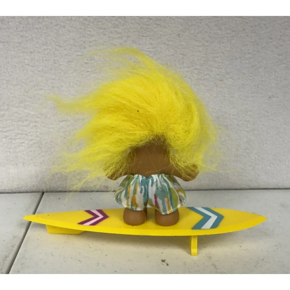Vintage Russ‎ Surfer Troll Doll Yellow Hair